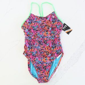 TYR || Pink Open Back One Piece Swimsuit - XL